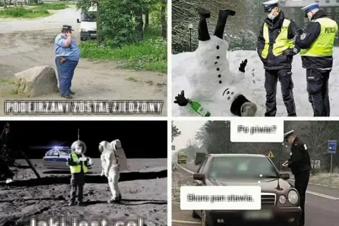 Najlepsze kawały o policji: klasyka i nowe memy