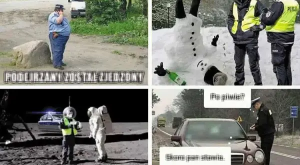 Najlepsze kawały o policji: klasyka i nowe memy