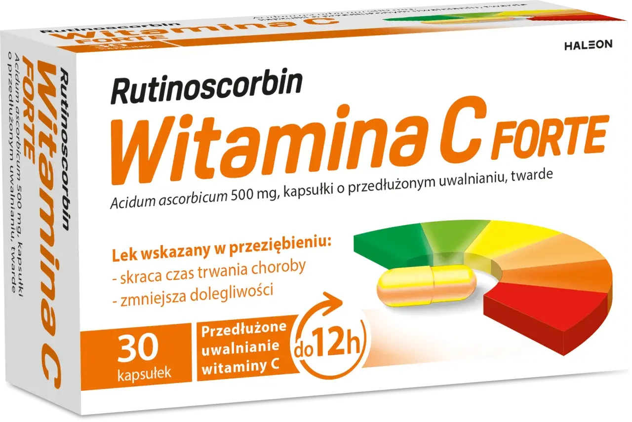 Opakowanie Rutinoscorbin Witamina C Forte. Czy rutinoscorbin można brać codziennie? Lek wskazany w przeziębieniu, skraca czas choroby.