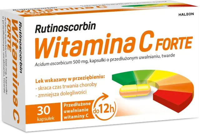 Opakowanie Rutinoscorbin Witamina C Forte. Czy rutinoscorbin można brać codziennie? Lek wskazany w przeziębieniu, skraca czas choroby.